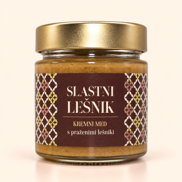 Kremni med "Slastni lešnik"