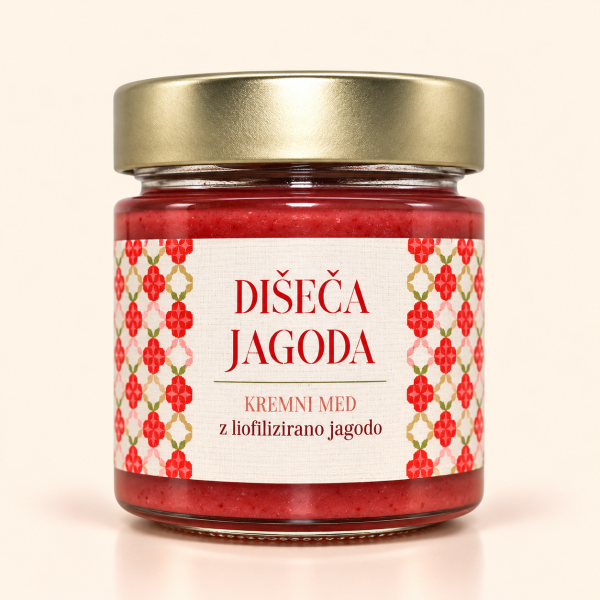 Kremni med "Dišeča jagoda"