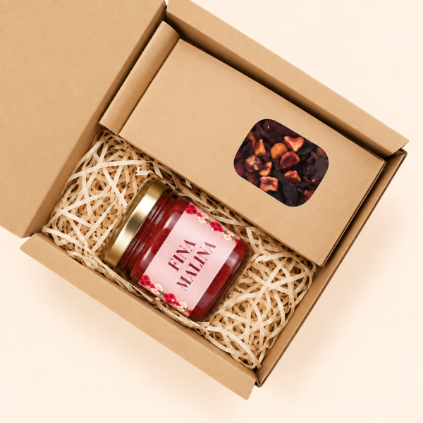 Mali paket "Fina malina in čaj malina-brusnica"