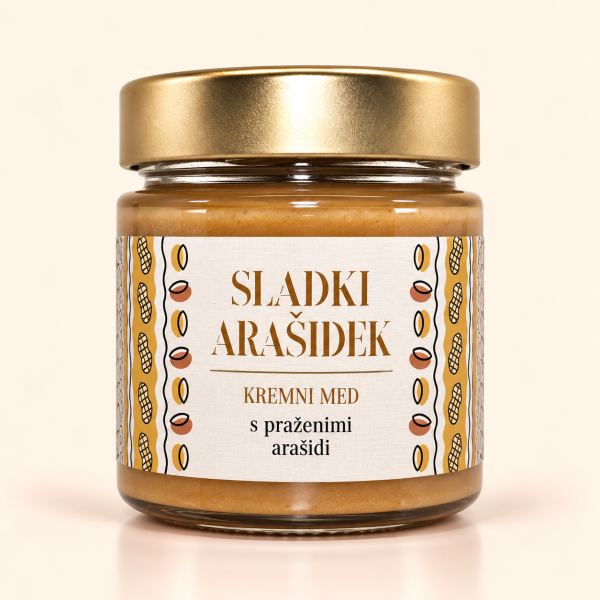 Kremni med "Sladki arašidek"